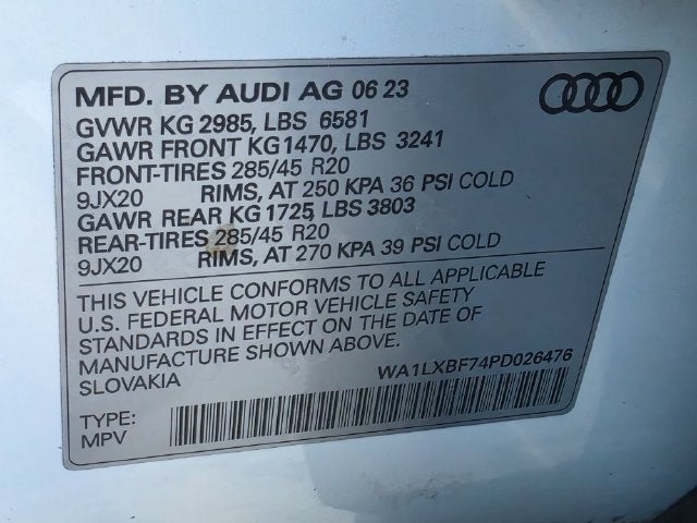 2023 Audi Q7 55 Premium Plus quattro