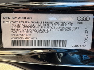 2026 Audi A6 | Quattro | Black Optic Pkg |