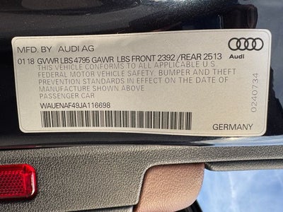 2018 Audi A4 2.0T Premium Plus | Quattro | Sport Pkg | Navi Pkg