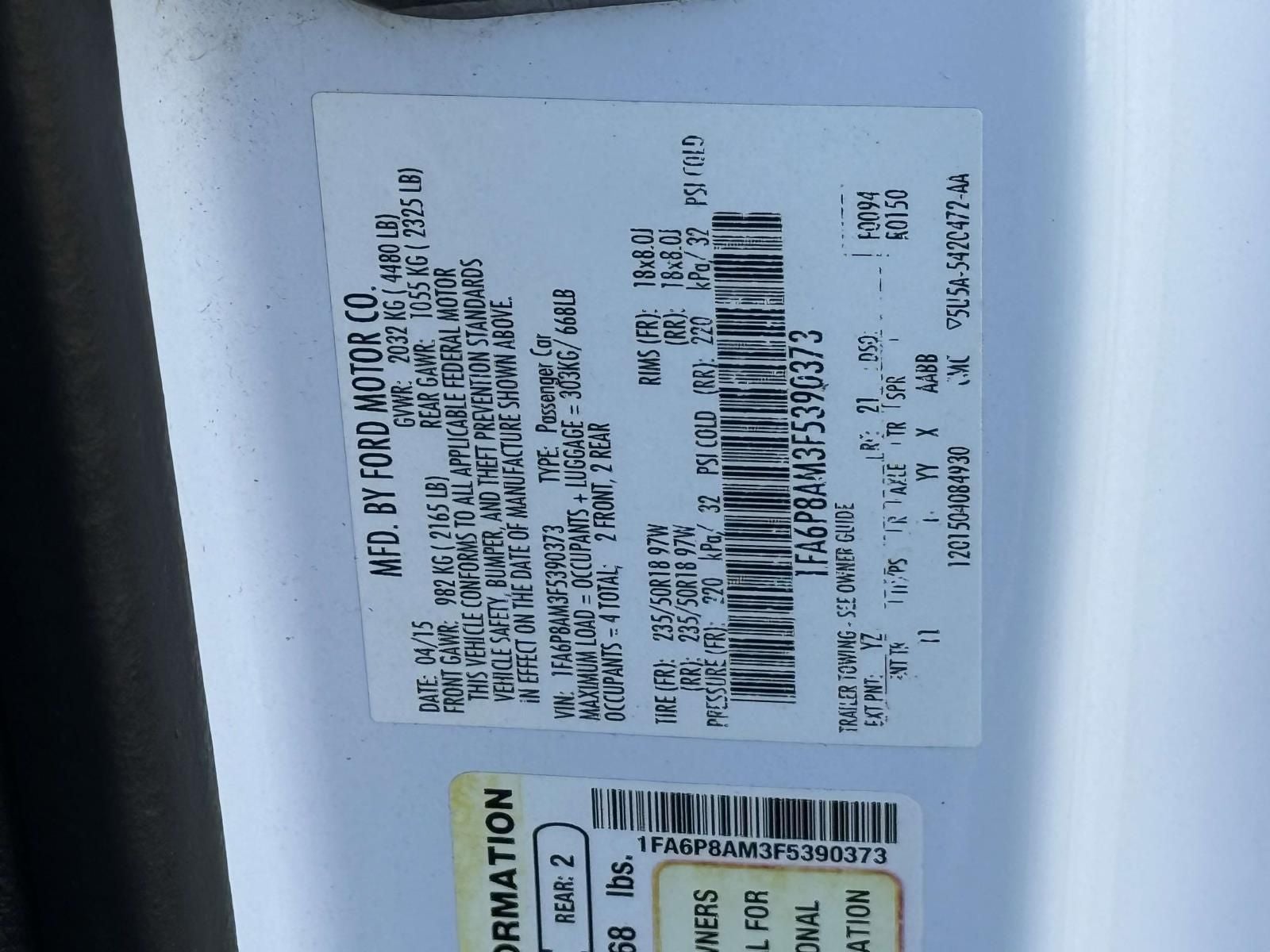 2015 Ford Mustang V6