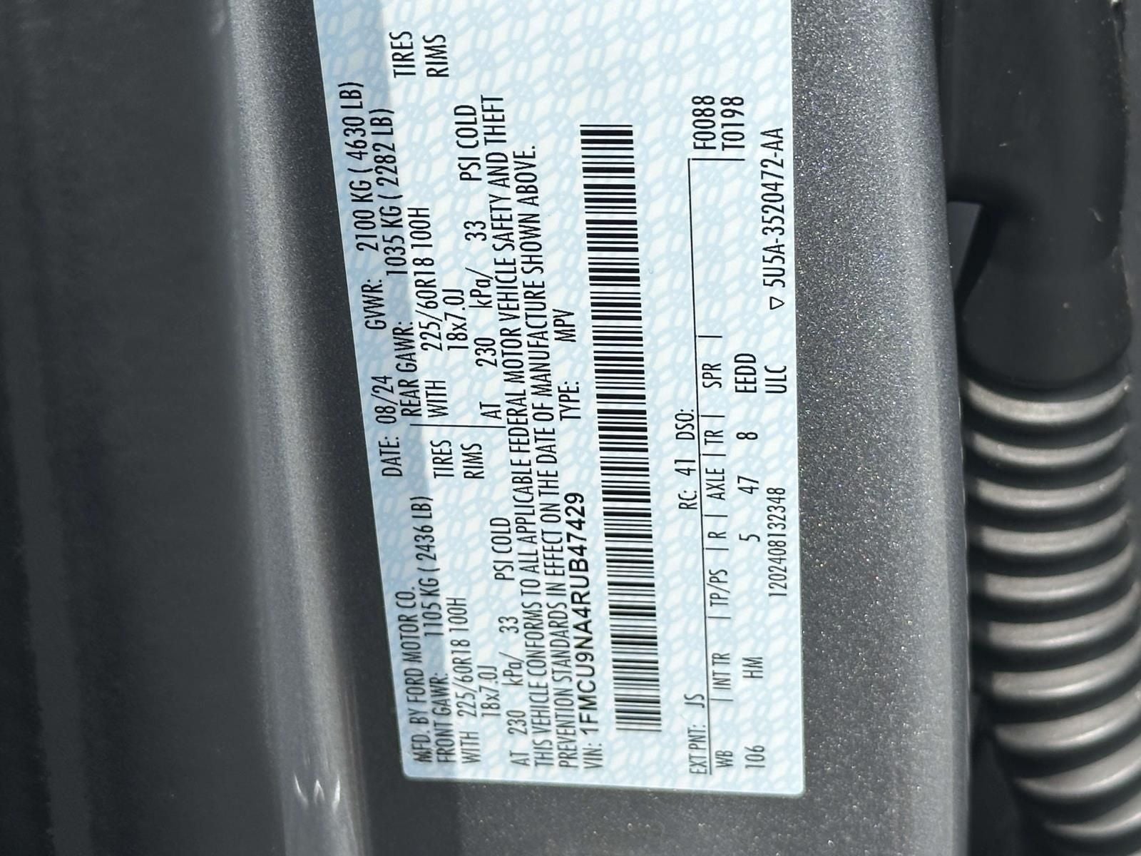 2024 Ford Escape ST-Line Select