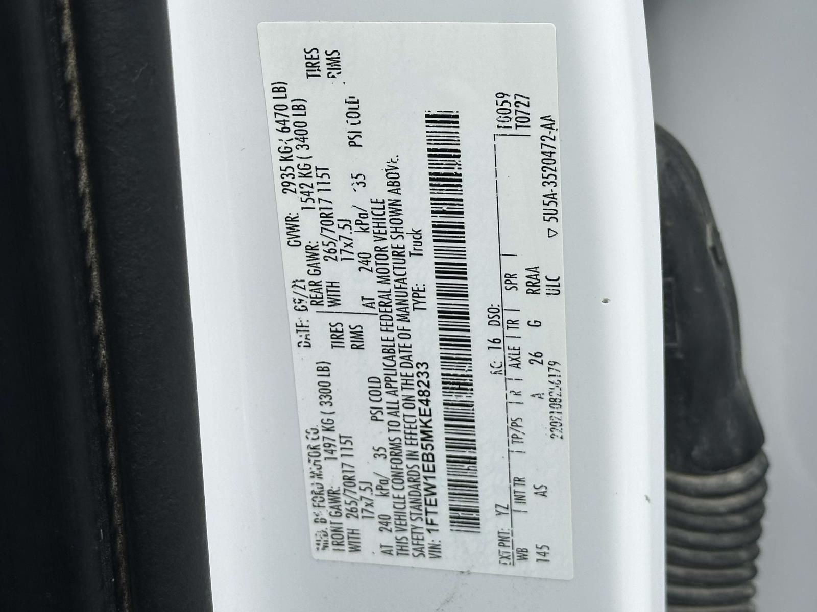 2021 Ford F-150 XL