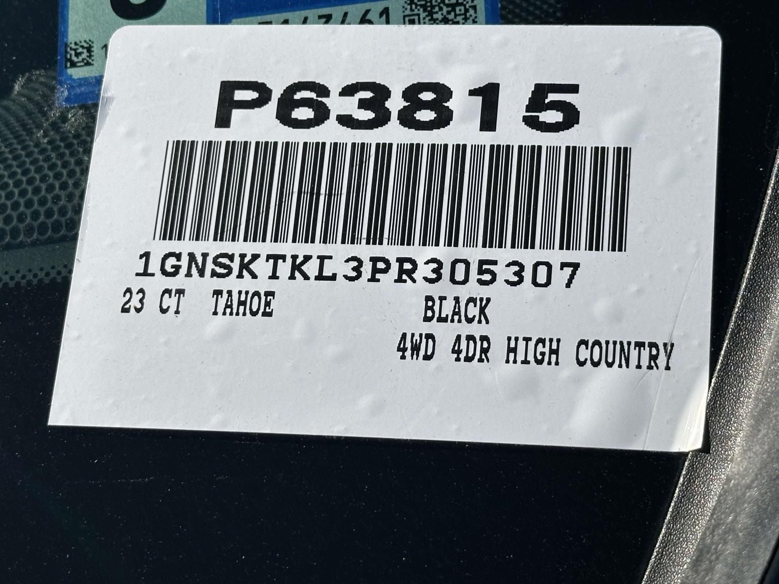 2023 Chevrolet Tahoe High Country