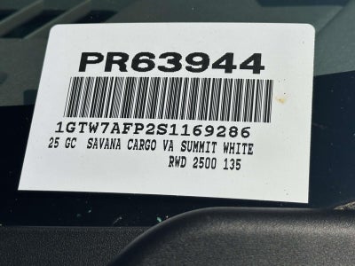 2025 GMC Savana 2500 Work Van