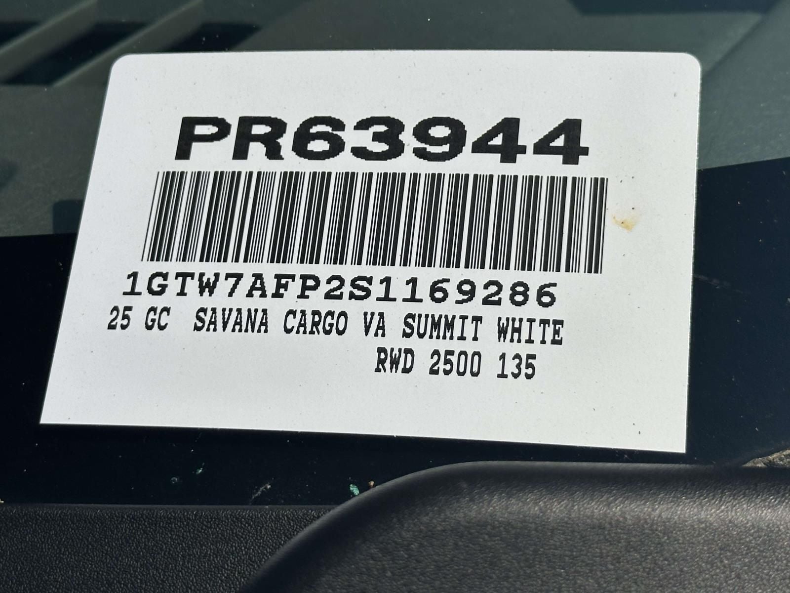 2025 GMC Savana 2500 Work Van