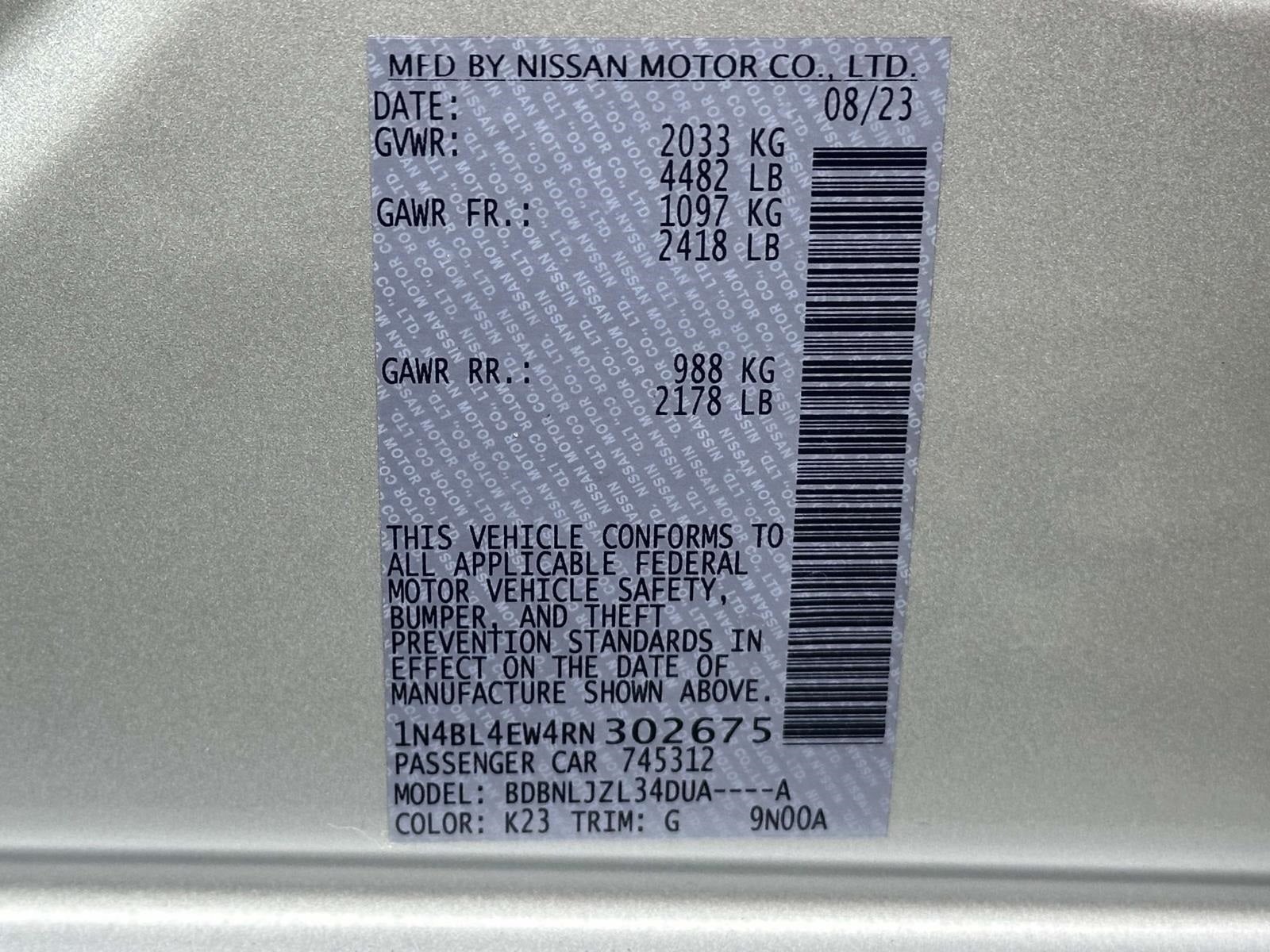 2024 Nissan Altima 2.5 SL