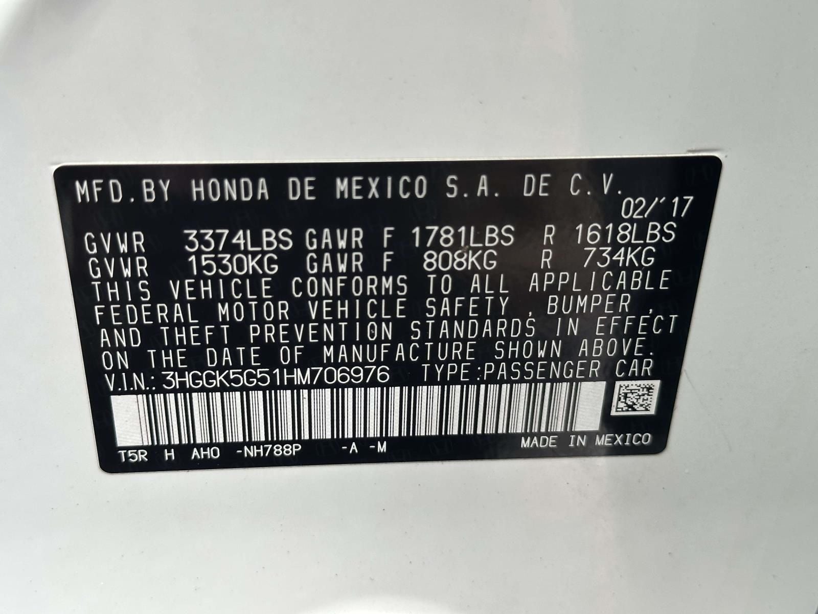 2017 Honda Fit LX