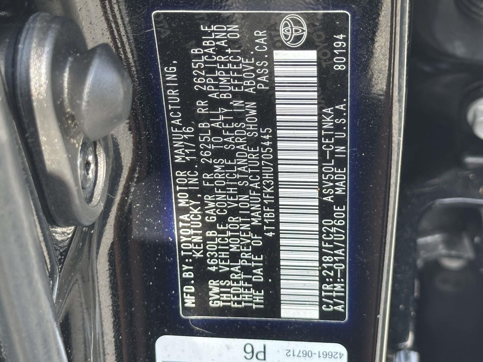 2017 Toyota Camry LE