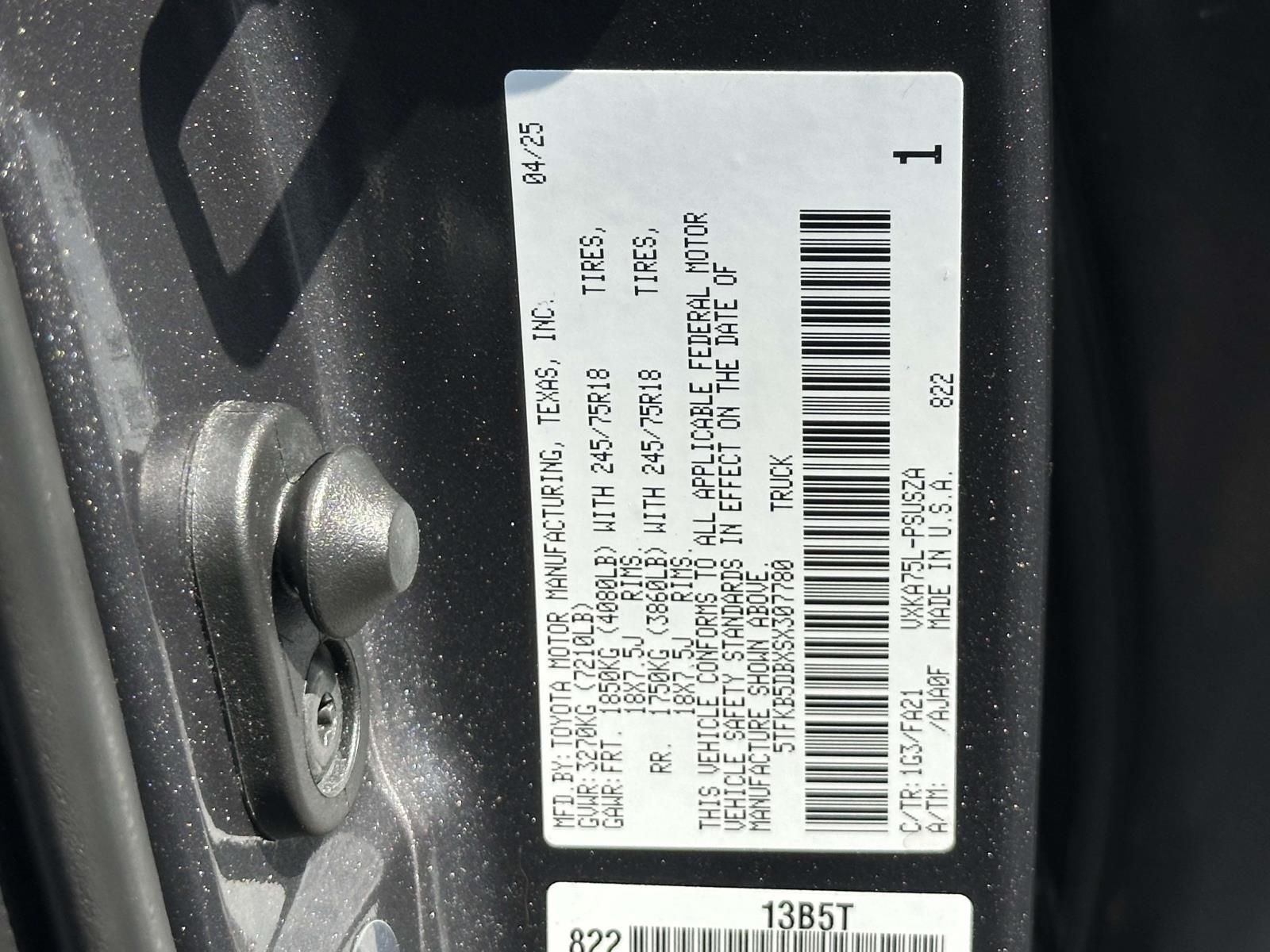 2025 Toyota Tundra SR