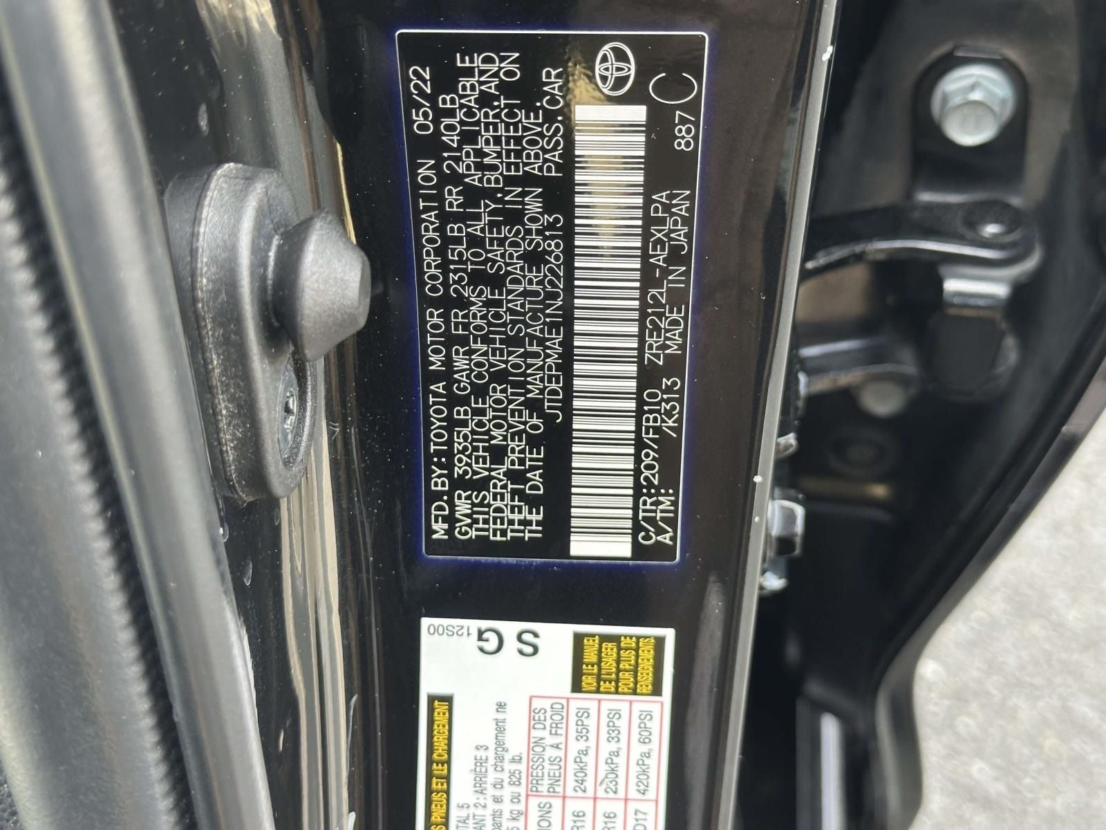 2022 Toyota Corolla LE