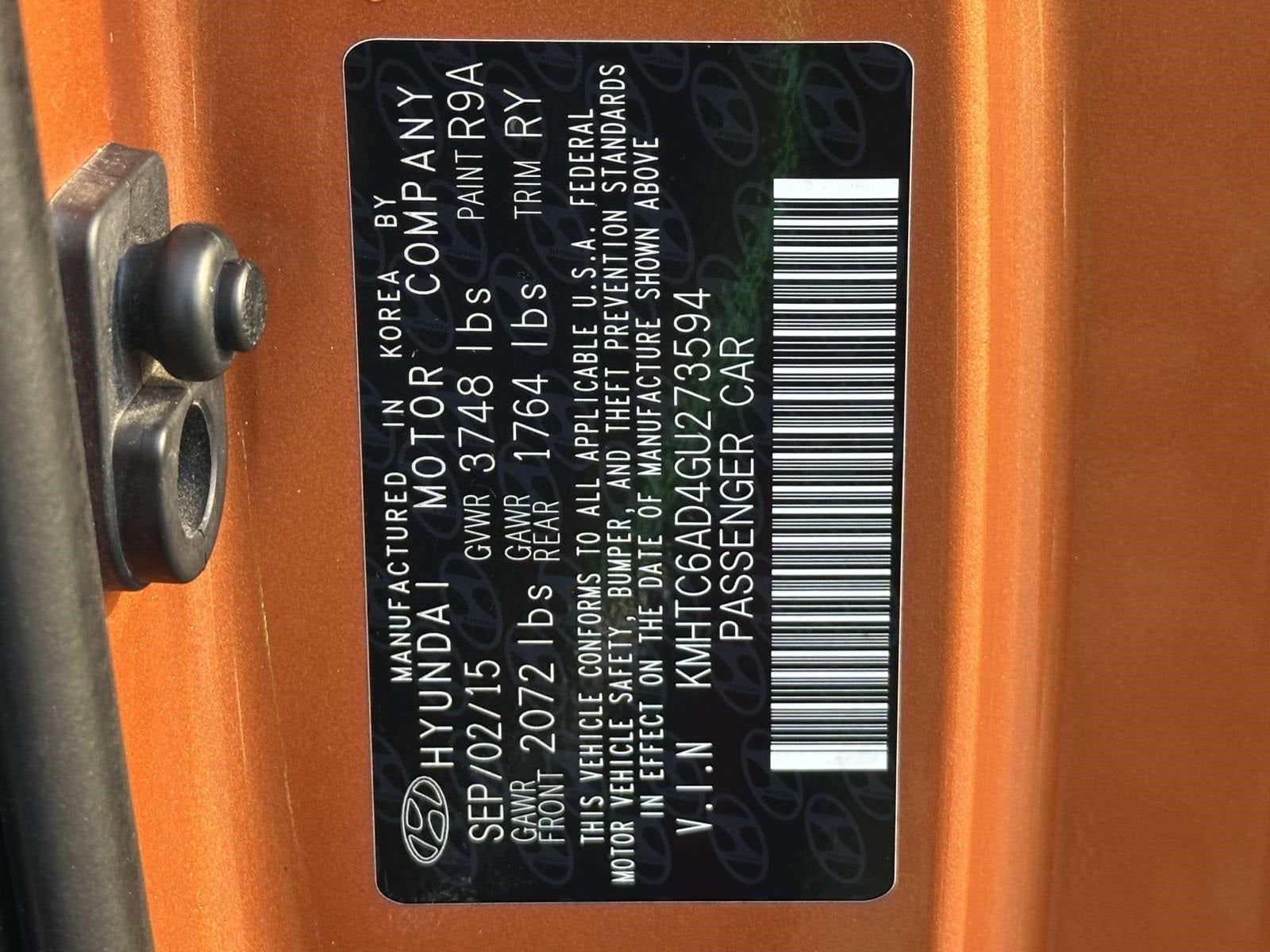 2016 Hyundai Veloster Base