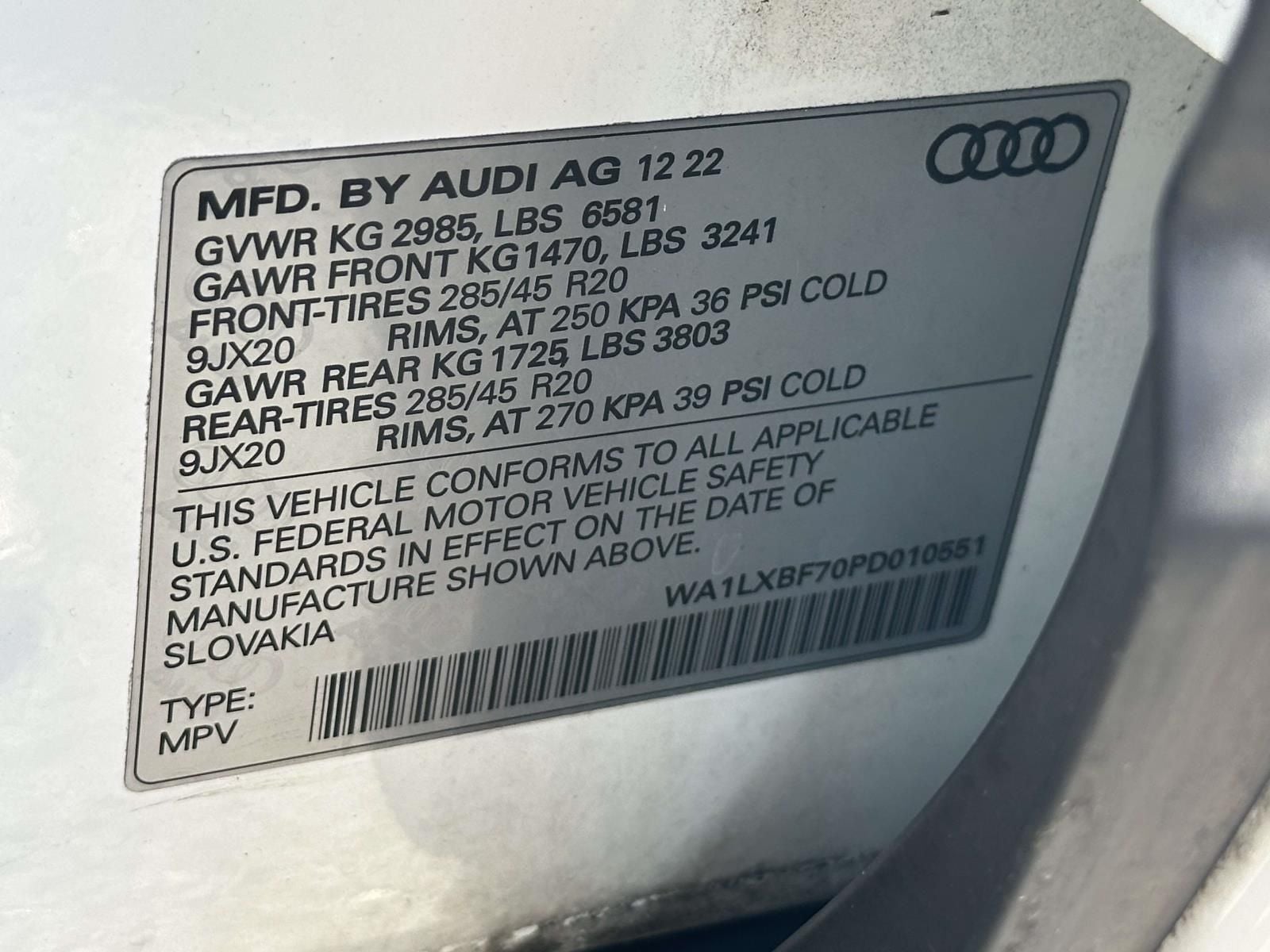 2023 Audi Q7 55 Premium Plus quattro