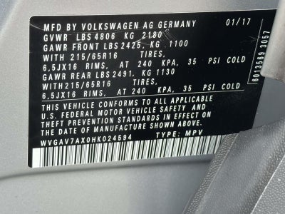 2017 Volkswagen Tiguan 2.0T S