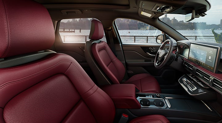 The available Perfect Position front seats in the 2024 Lincoln Corsair® SUV are shown. | Ted Britt Chantilly Lincoln in Chantilly VA
