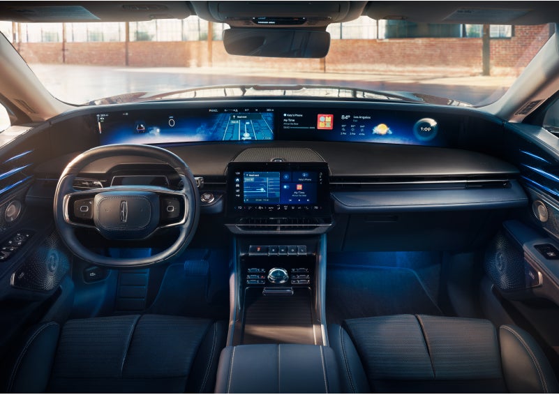 The panoramic display is shown in a 2024 Lincoln Nautilus® SUV. | Ted Britt Chantilly Lincoln in Chantilly VA