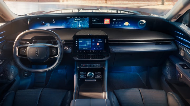 A large panoramic display is shown on the dashboard of a 2025 Lincoln Nautilus® SUV | Ted Britt Chantilly Lincoln in Chantilly VA