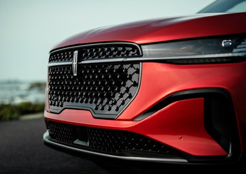The sleek grille of a 2025 Lincoln Nautilus® SUV with the available Jet Appearance Package makes a bold statement. | Ted Britt Chantilly Lincoln in Chantilly VA