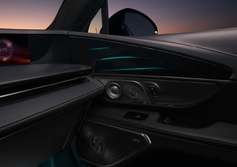 Selectable ambient lighting glows in the passenger door panel. | Ted Britt Chantilly Lincoln in Chantilly VA