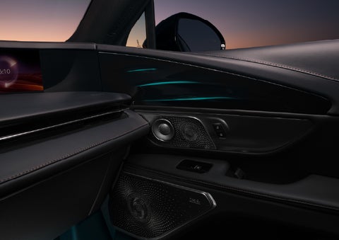 Selectable ambient lighting glows in the passenger door panel. | Ted Britt Chantilly Lincoln in Chantilly VA