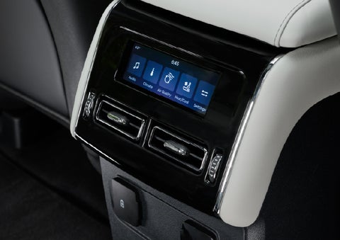 The second row touch screen displays audio and temperature control settings. | Ted Britt Chantilly Lincoln in Chantilly VA