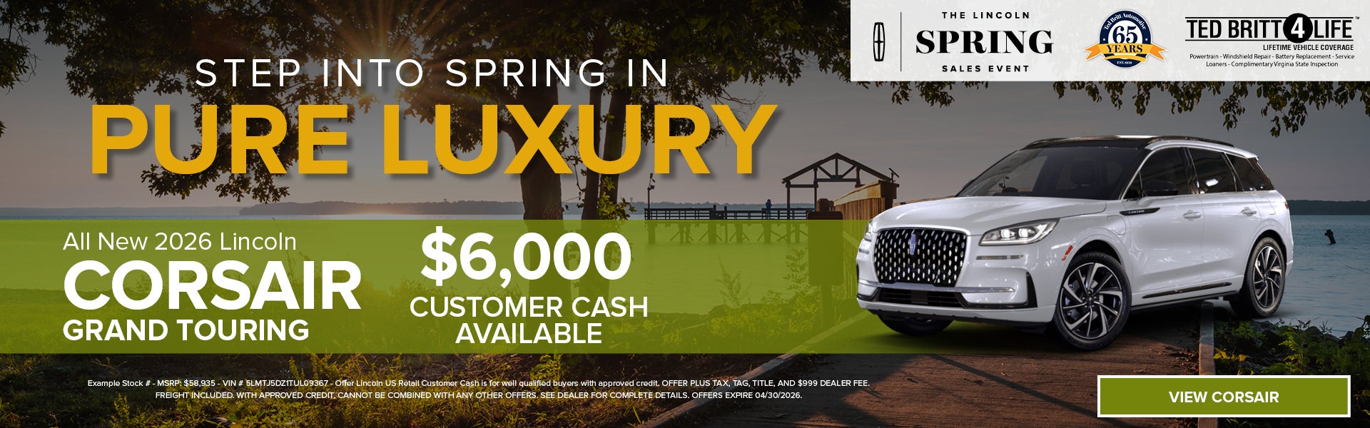 New 2026 Lincoln Corsair 
