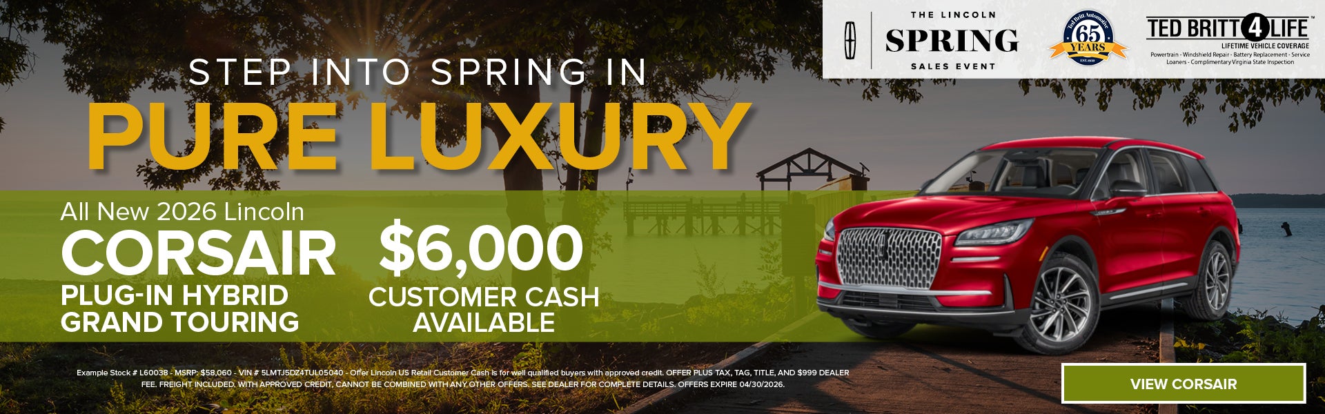 NEW 2026 LINCOLN CORSAIR PLUG-IN HYBRID