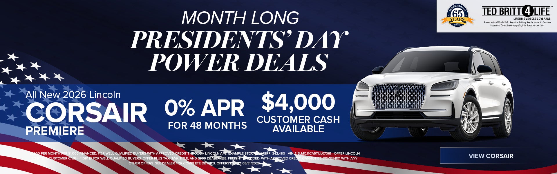 New 2026 Lincoln Corsair 