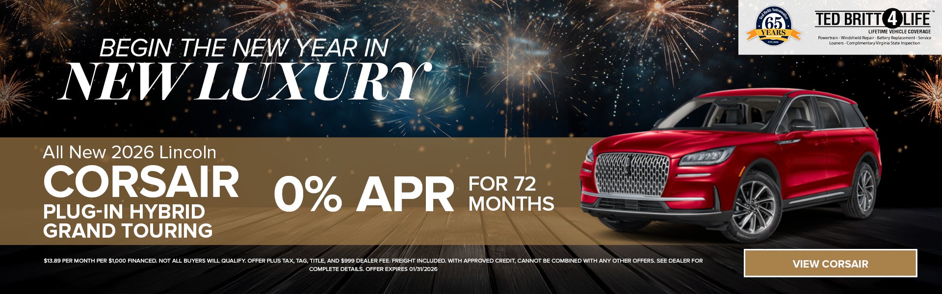 NEW 2026 LINCOLN CORSAIR PLUG-IN HYBRID