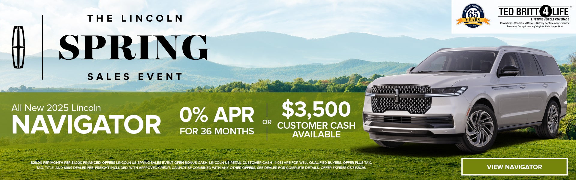 New 2025 Lincoln Navigator