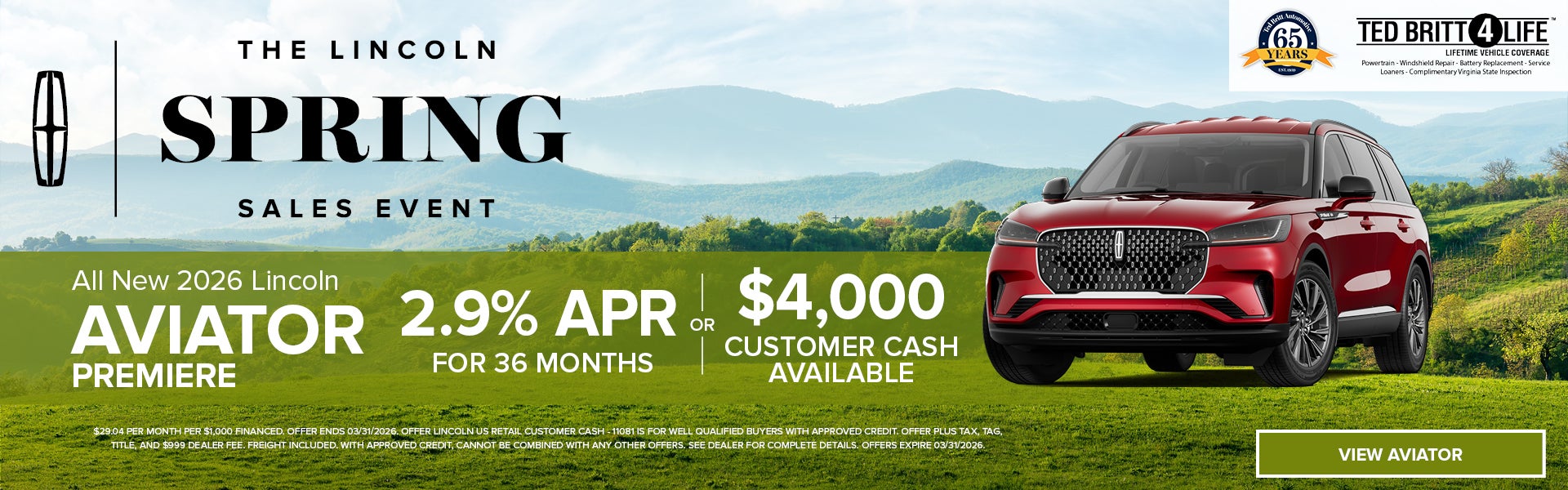NEW 2026 LINCOLN AVIATOR